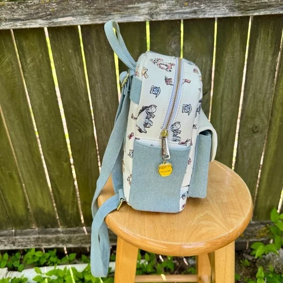Disney Loungefly Winnie The Pooh Denim Backpack - Picture 3 of 5
